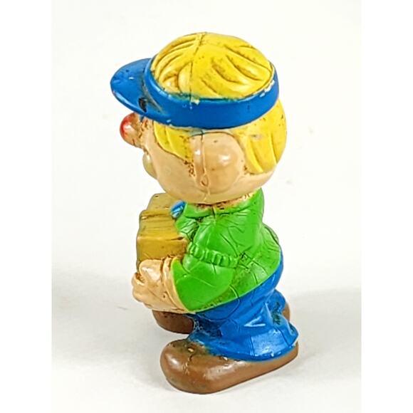 Sy The Mail Clerk Mego Clown Around Figurine 2 1/4" PVC 1981 Hong Kong Vintage - Picture 5 of 16